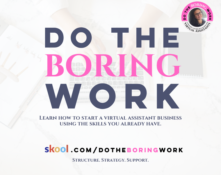 Do the Boring Work cover