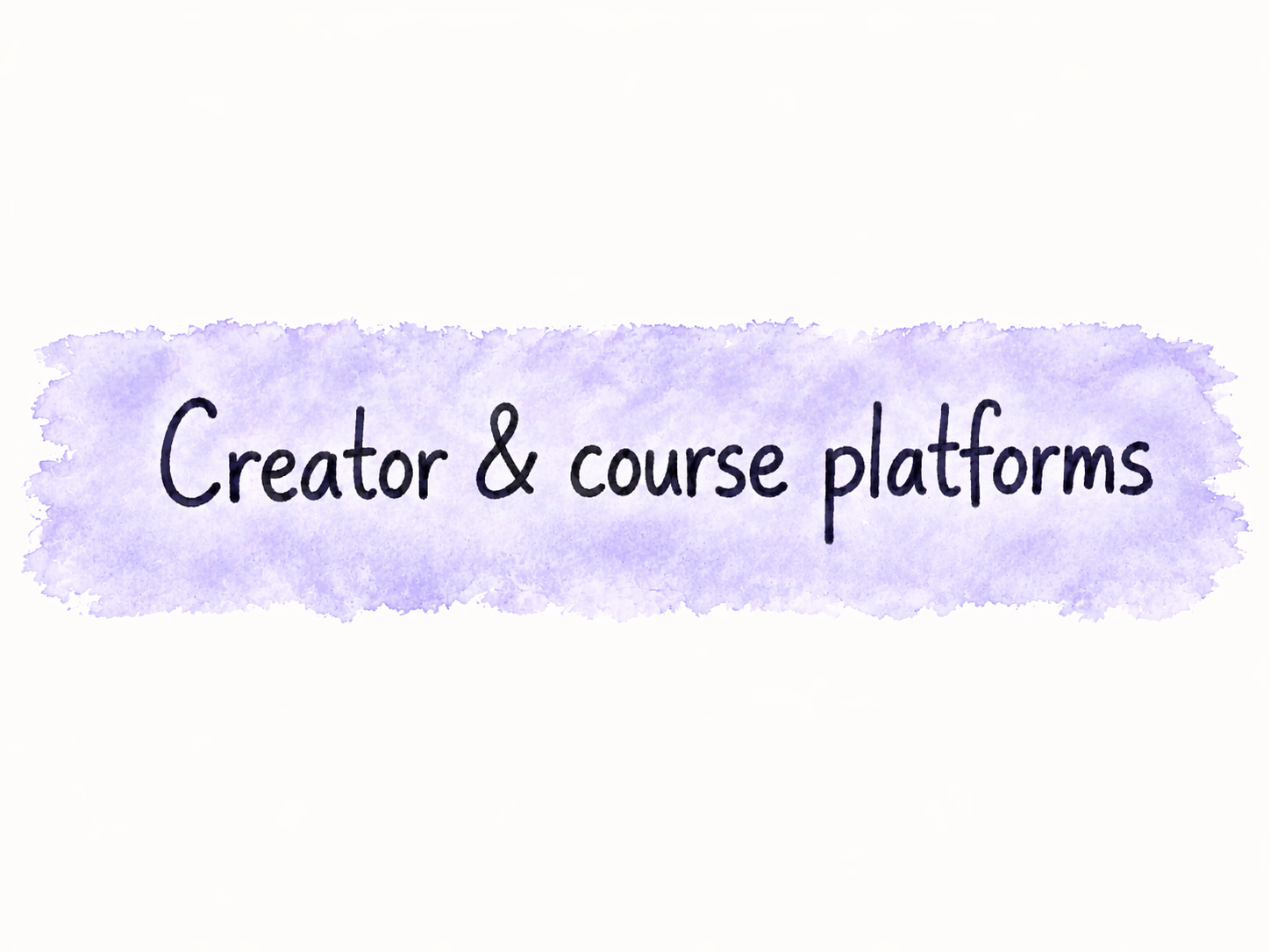 Section banner introducing creator and course platforms with community features: Kajabi, Teachable, Thinkific, Podia.